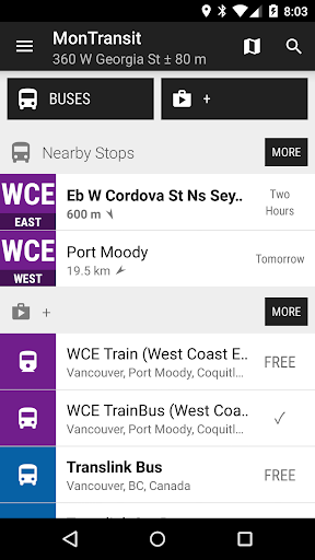 West Coast Express TrainBus -…