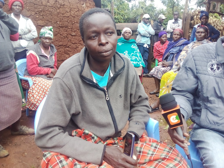 Naomi Kerubo who lost her son after her family consumed suspected poisonous cassava.