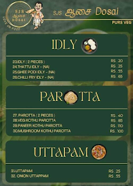 Sjs Aasai Dosai menu 2