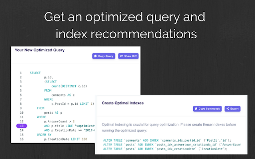 EverSQL integrations: MySQL/PG Monitoring