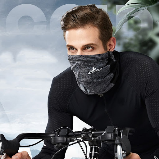 Title 3, Sunscreen ice silk riding mask provides UV prot...