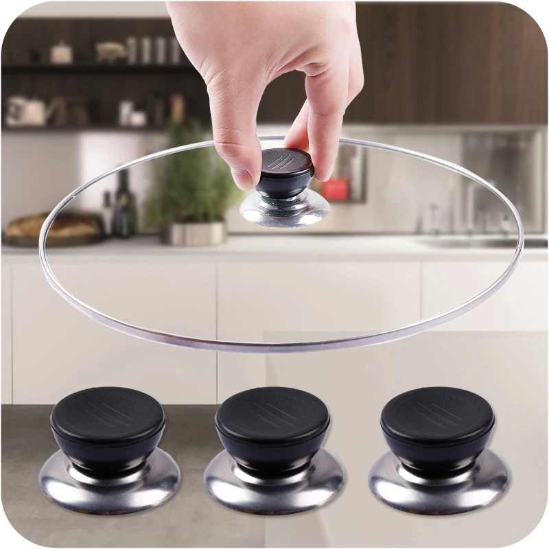 Replaceable Universal Anti-scalding Pot Lid Handle. Easy to install, safe, heat-resistant, and designed to protect your 