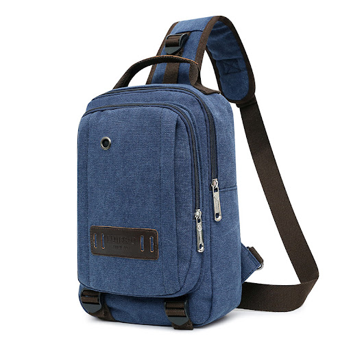 Title 9, Canvas Chest Bag Mens Messenger Bag Outdoor Le...