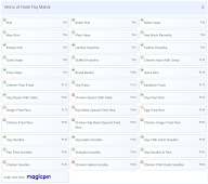 Hotel Raj Mahal menu 5
