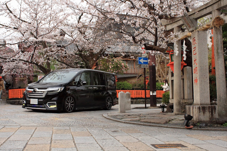 ステップワゴンの4月もよろしくお願い致します🌸・サクラと愛車・桜コラボ・ドローン空撮・一眼レフカメラ練習中に関するカスタム事例の投稿画像4枚目