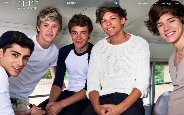 One Direction Wallpapers Theme New Tab