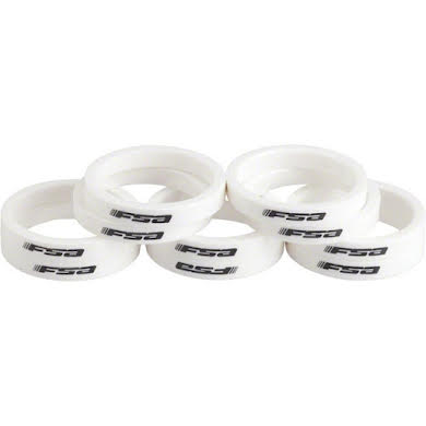 FSA 5mm Polycarbonate Headset Spacers 1-1/8" Bag of 10