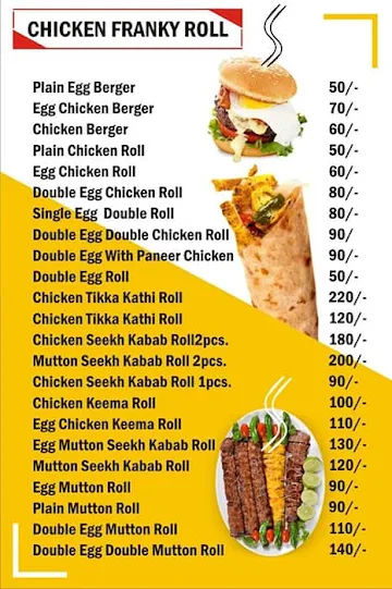 Chota Mama Chicken Mama Veg menu 