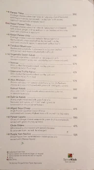 SpiceKlub menu 6