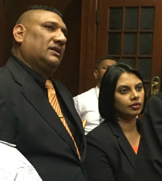 Sadia Sukhraj's devastated parents Shailendra and Lorraine after judgment was delivered in the Durban High Court on Monday.