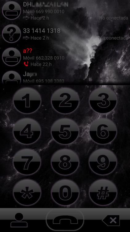 THEME SPACE 2 DARK EXDIALER - 1.0 - (Android)