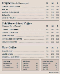 Third Wave Coffee menu 2