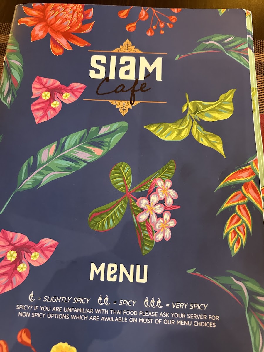 House Of Siam gluten-free menu