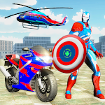 Cover Image of डाउनलोड Captain Robot Bike City Survival Rescue Mission 1.0.2 APK