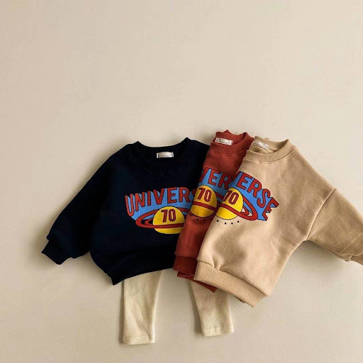 Title 3, Baby Chunqiu Planet Pullover Long Sleeve Sweate...