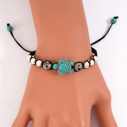 Title 4, Schildpad kralen gevlochten armband