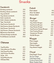 Jagraj Snacks & Shakes menu 1