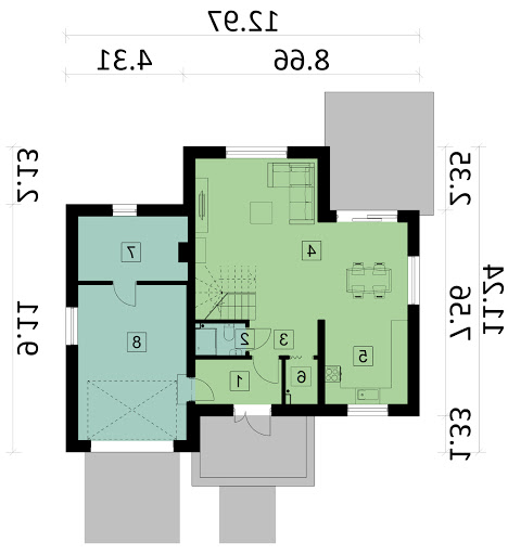 Ka35 - Rzut parteru