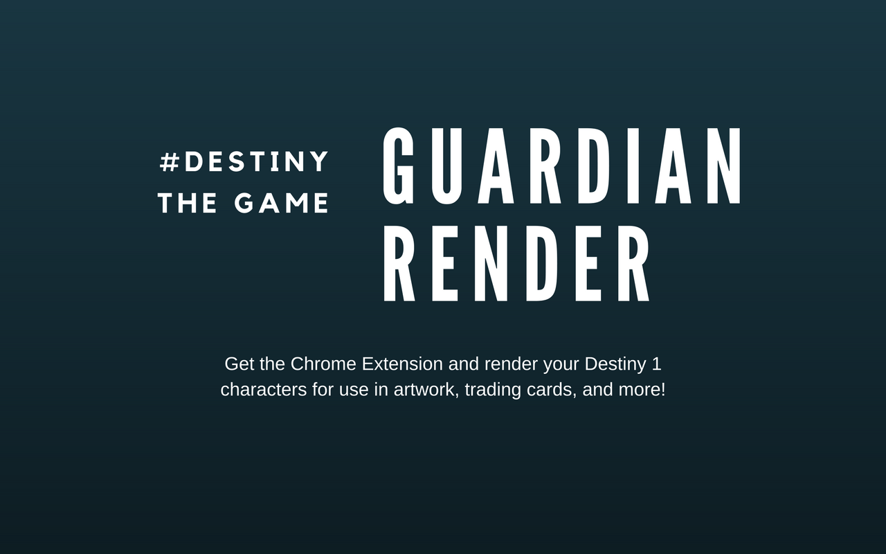 Destiny Guardian Render (Old) Preview image 0