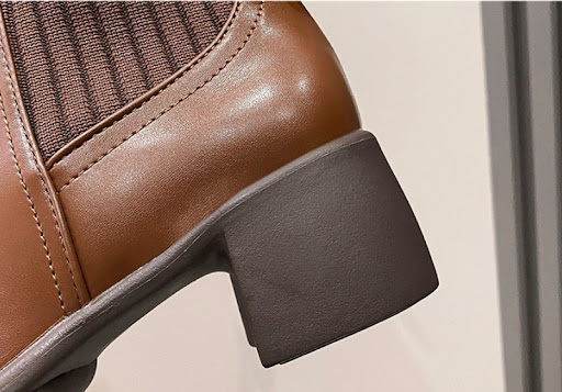Title 8, Womens Chunky Heel Square Toe Martin Boots off...