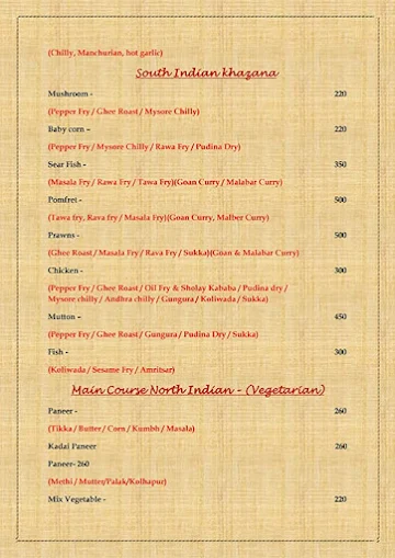 Shaken & Stirred menu 