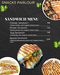 Snacks Parlour menu 1