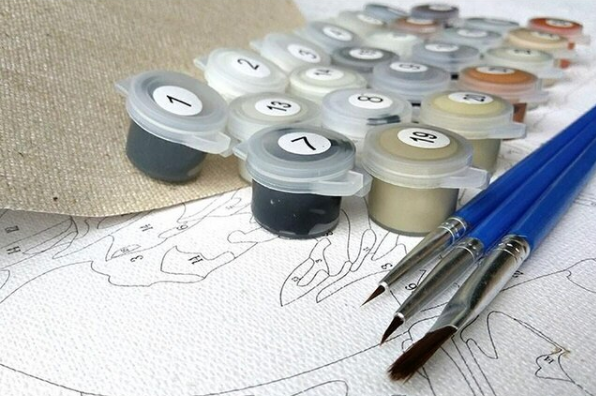 Title 3, Kit de Pintura por Números Cisnes de Outono. Pi...