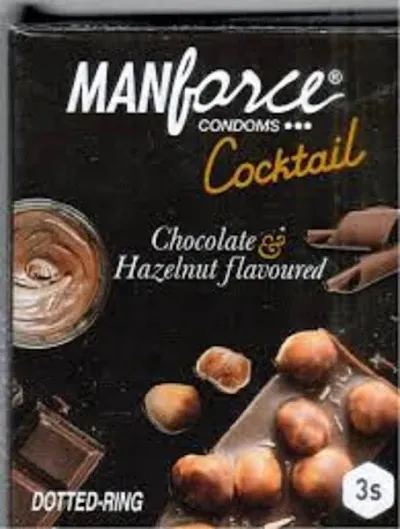 Manforce Cocktail Condoms - Chocolate & Hazelnut Flavoured - 10 pcs