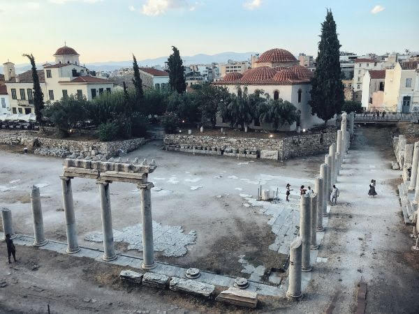 view of roman agora athens guide