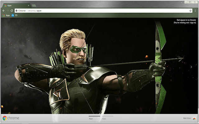 Green Arrow Injustice 2 Wallpaper chrome extension