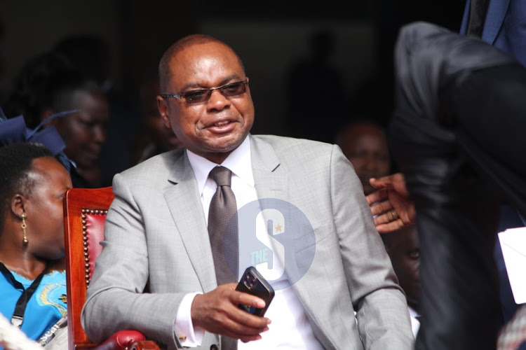 Senate Speaker Amason Kingi attend President elect William Ruto's inauguration ceremony at Kasarani on Tuesday, September 13, 2022.