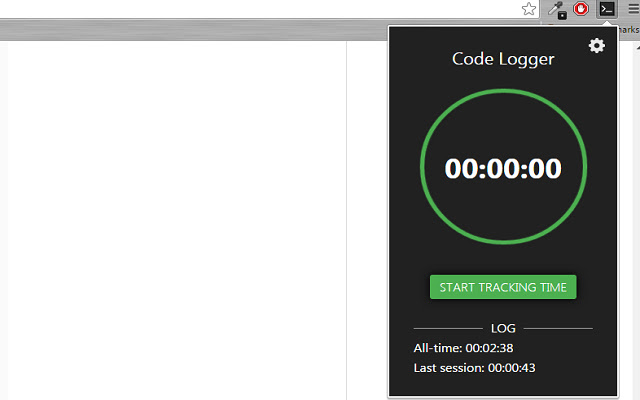 Code Logger chrome extension