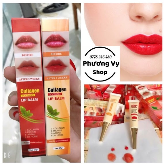 Dưỡng Collagen Lip Balm Kích Màu Cho Môi Sau Phun Xăm