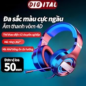 Tai Nghe Chụp Tai Máy Tính Gaming Mc Q9 Có Đèn Led Đổi Màu, Headphone Chơi Game Trên Laptop, Pc