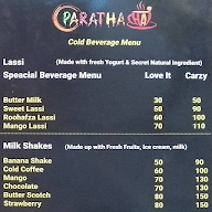 Paratha Chai menu 3