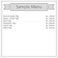 Radheradhesweets And Namkeen Bakes menu 1