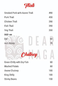 Dear Naga menu 3