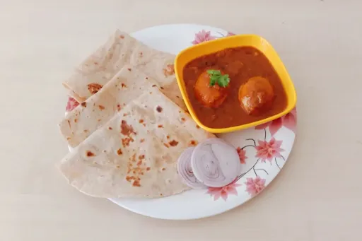 Anda Curry With Chapati [2 Eggs]