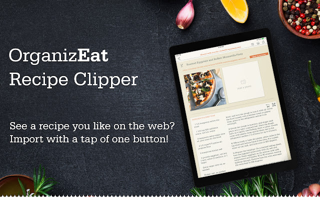 OrganizEat Recipe Clipper chrome extension