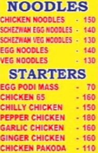 A1 Biriyani And Fast Food menu 1