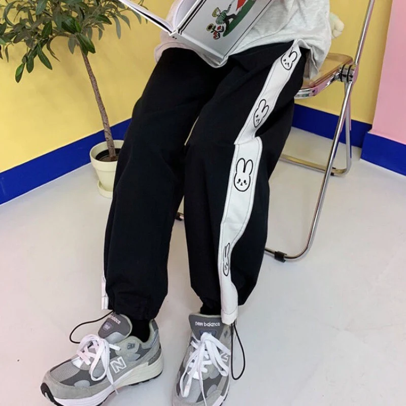 Title 4, Korean student female loose and thin wide-legge...