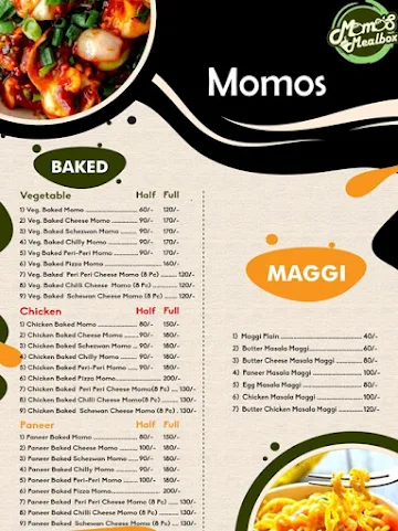 Momo's Mealbox menu 