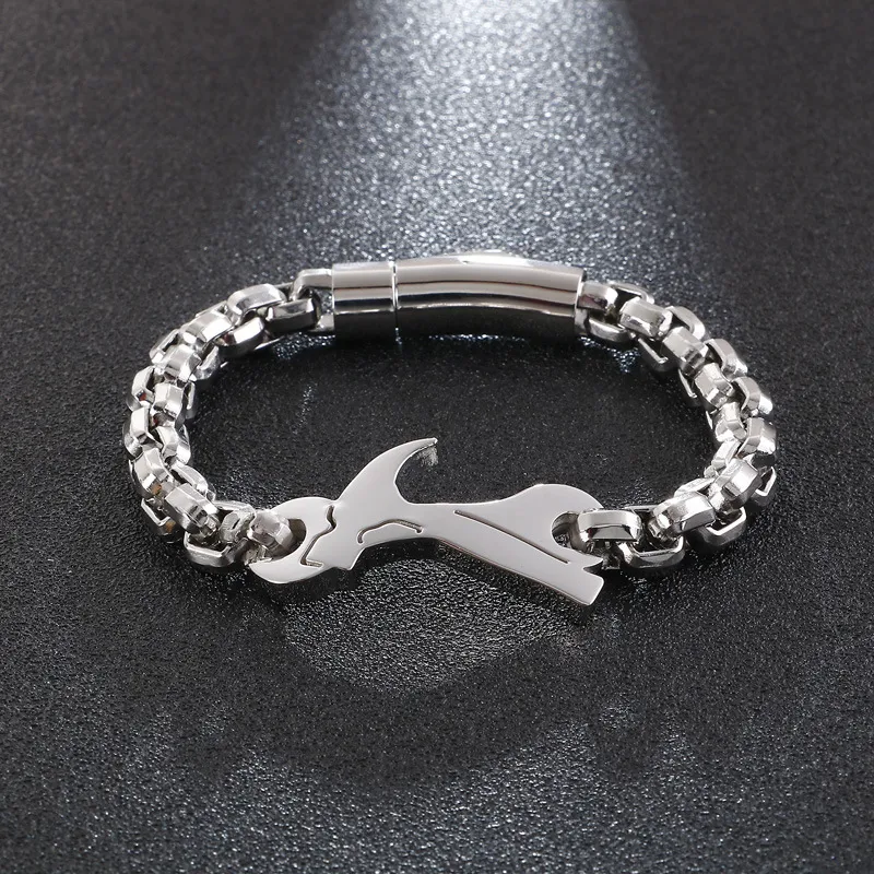 Title 7, Roestvrijstalen Creatieve Hip Hop Armband, Unie...