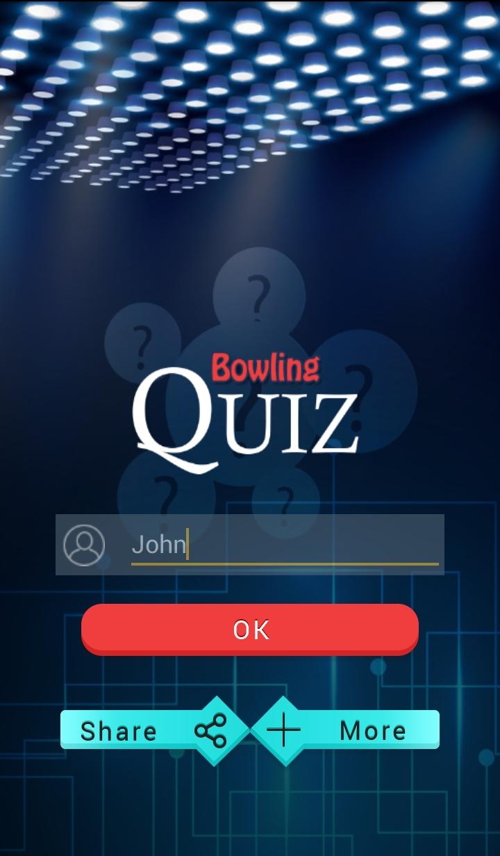 Bowling Quiz Screen 1