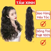 Đuôi Tóc Giả Xoăn Xù Mỳ Nữ Kiểu Dài Rẻ Đẹp Thời Trang Cao Cấp Kiểu Hàn Quốc - Đuôi Xù Mỳ 55Cm