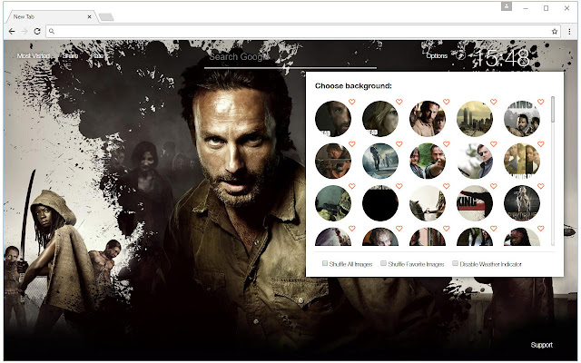 The Walking Dead Wallpaper Custom TWD New Tab