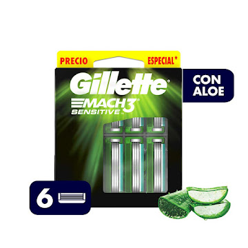 MAQUINA DE AFEITAR GILLETTE MACH3 + 2 REPUESTOS PARA AFEITAR