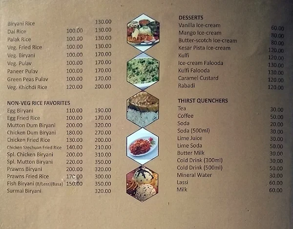 Hotel Preetam menu 