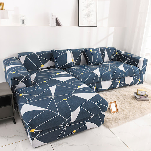 Title 8, Printed all-inclusive milk silk sofa cover. Pro...