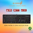 Bàn Phím Cơ Edra Ek3104 Rgb E - Dra Switch Version 2022 - Màu Đen - Blue/ Brown/ Red Switch - Cam Kết Chính Hãng - Bảo Hành